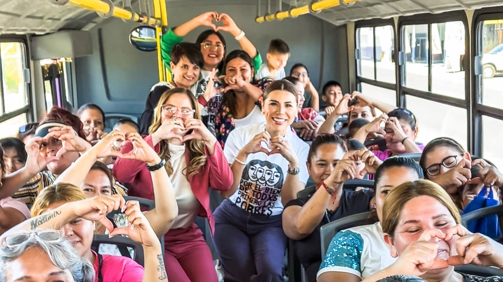 AUMENTA GOBIERNO DE MARINA DEL PILAR RUTAS DEL TRANSPORTE VIOLETA PARA MUJERES, NIÑAS Y NIÑOS