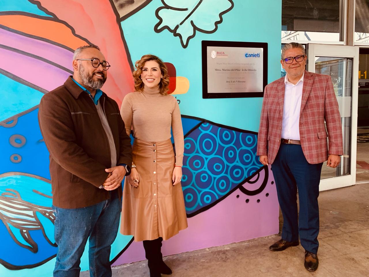 INAUGURÓ GOBERNADORA MURAL EN BIT CENTER TITULADO “BAJA CALIFORNIA”