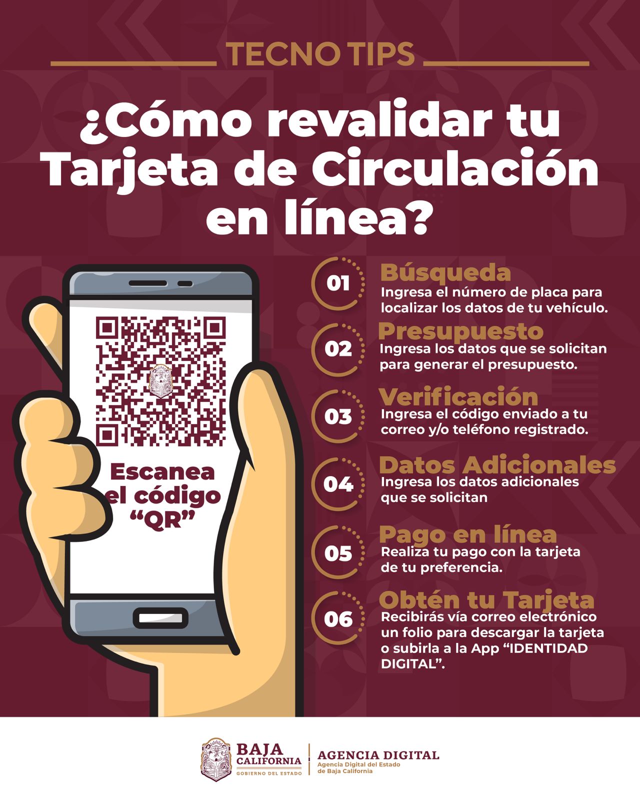 INCLUYEN LICENCIA DE CONDUCIR Y TARJETA DE CIRCULACIÓN DIGITALES EN REGLAMENTO DE TRÁNSITO DE ROSARITO